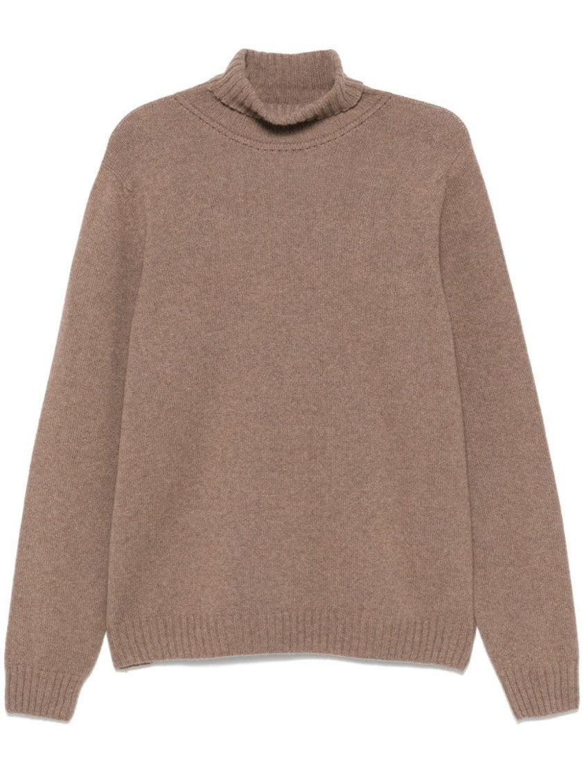 John Smedley Taupe Brown Wool Blend Sweater