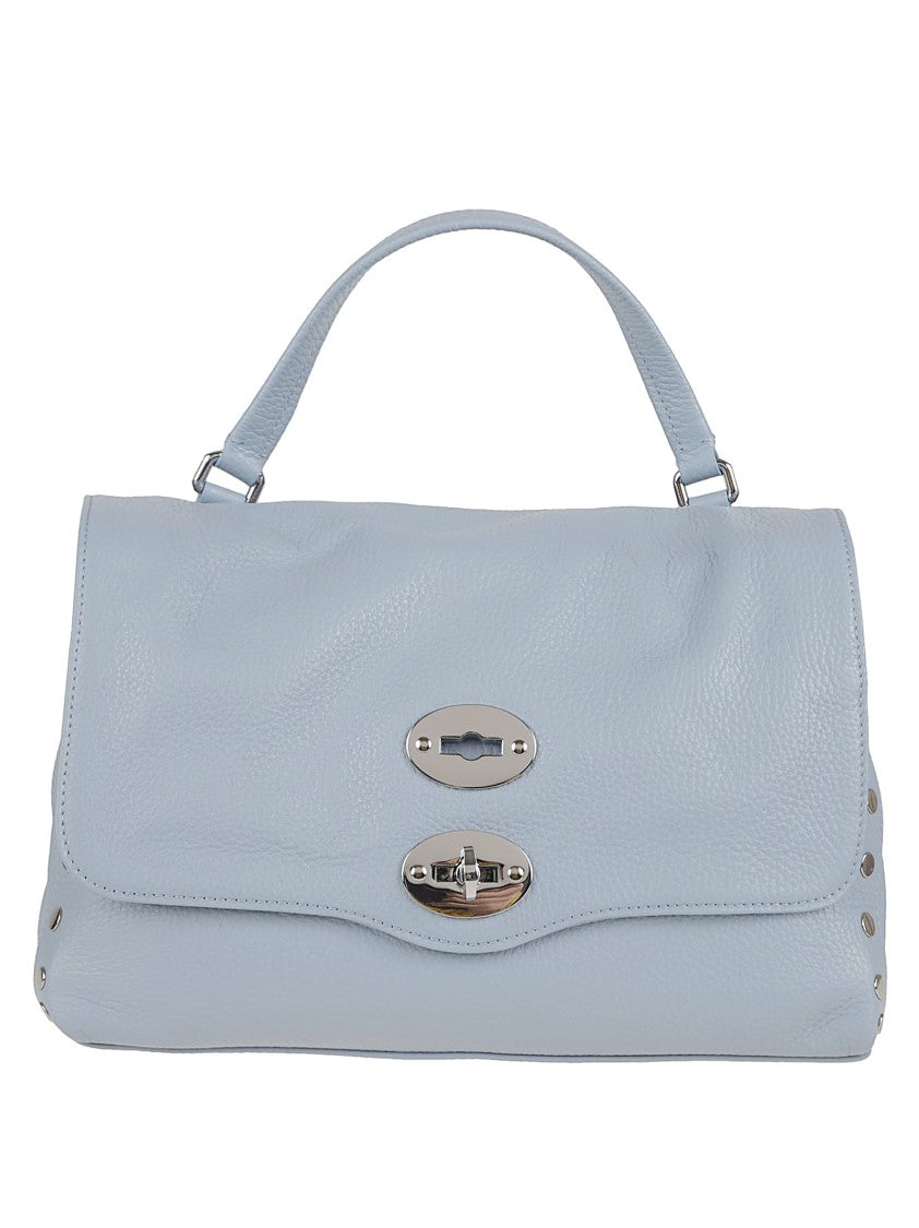 Zanellato Structured Blue Leather Shoulder Bag