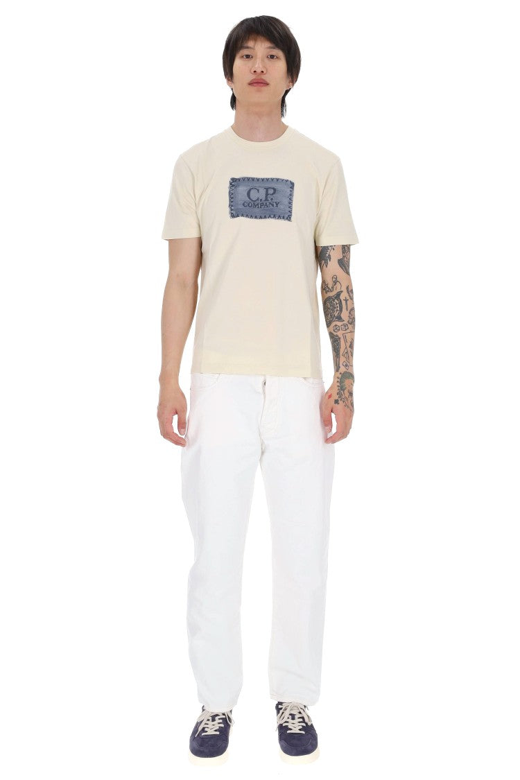 C.P. Company Cream 24/1 Cotton Jersey T-Shirt