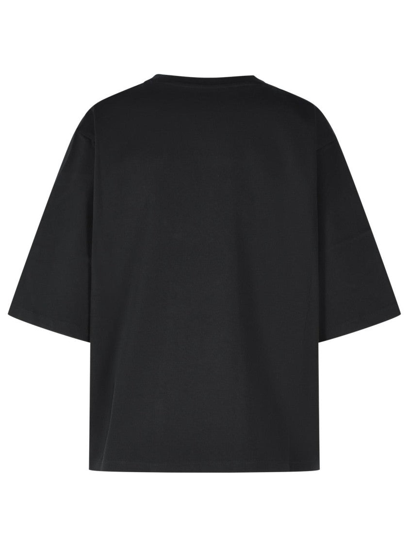 Róhe Black Cotton T-Shirt