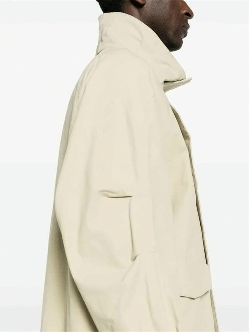 Auralee Boxy Cotton Jacket With Adjustable Cuffs