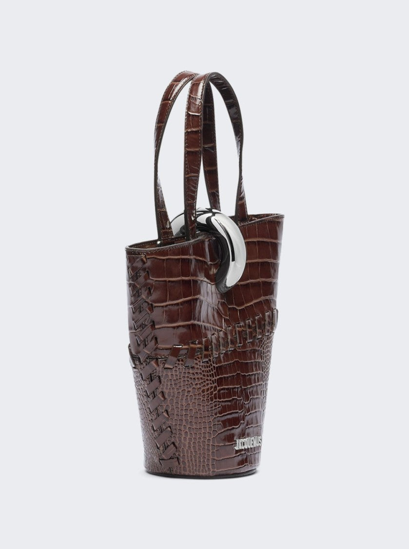 Jacquemus Le Petit Bambola Bag Midnight Brown