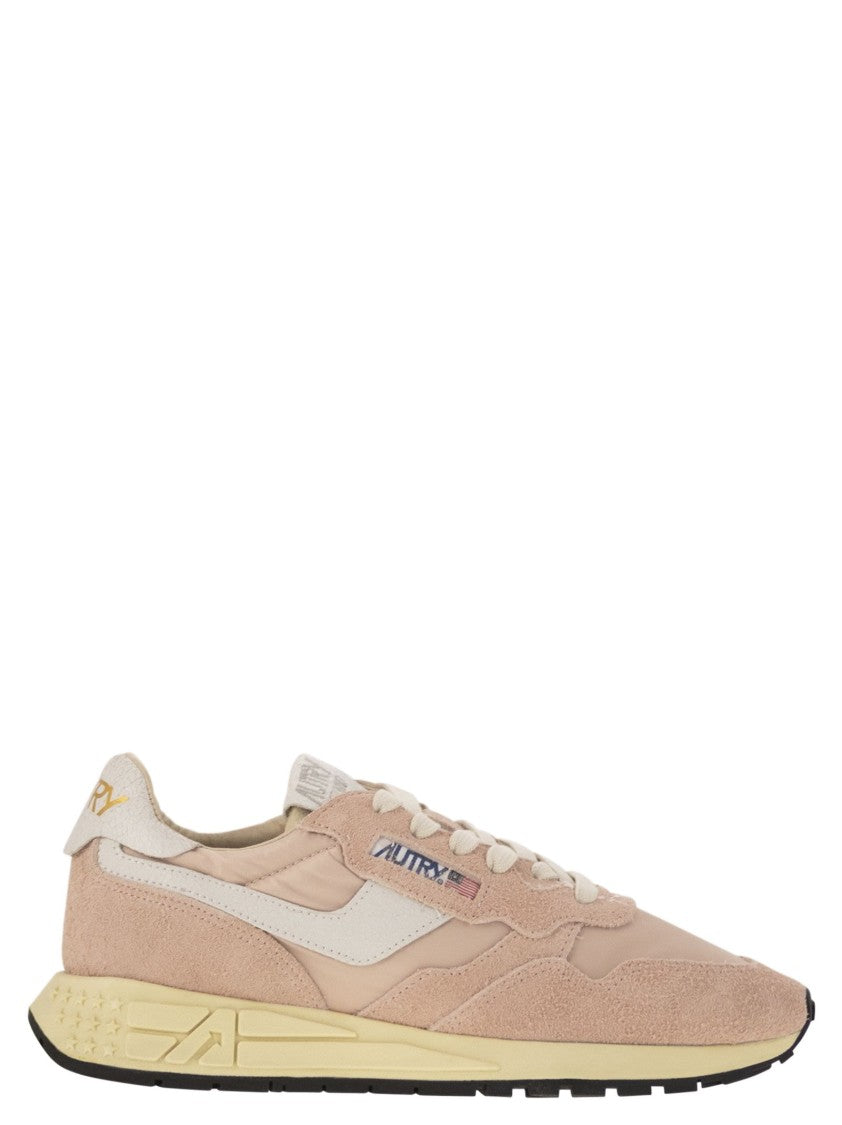 Autry Reelwind - Suede And Technical Textile Trainer