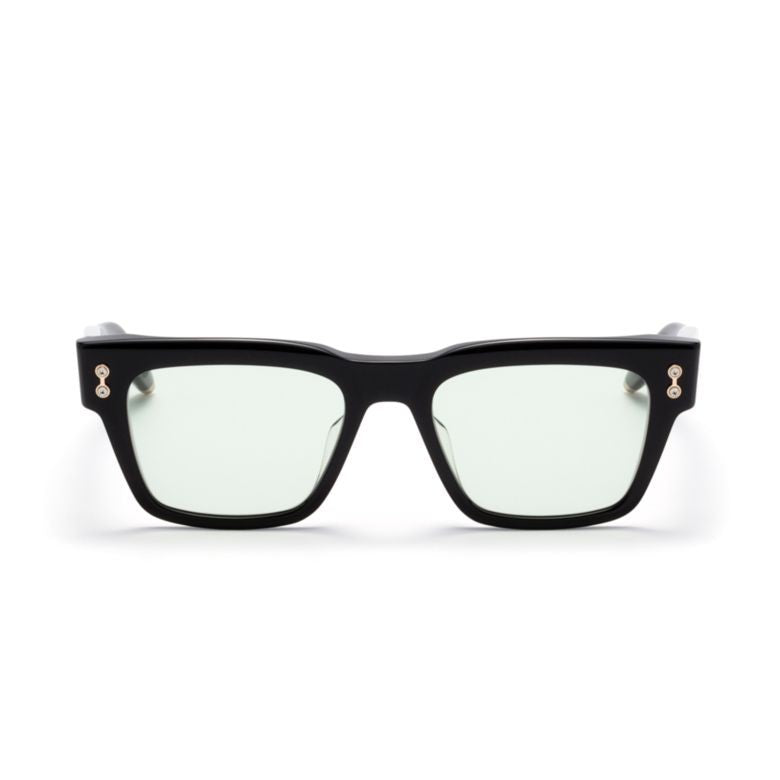 Akoni Columba Rectangular Frame Sunglasses With Gold Accents
