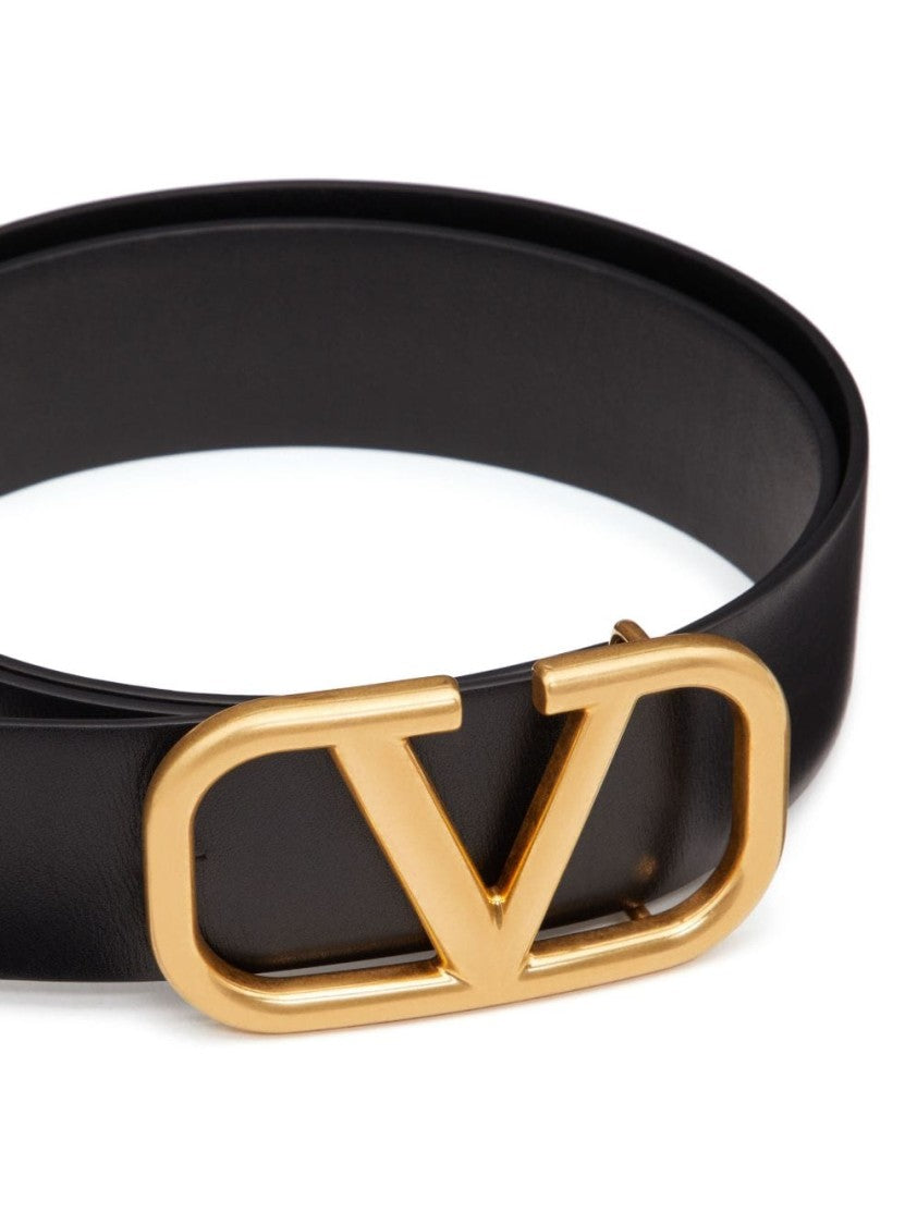 Valentino Black Leather Belts