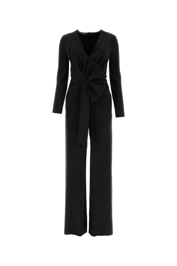 Alberta Ferretti Black Acetate Blend Jumpsuit