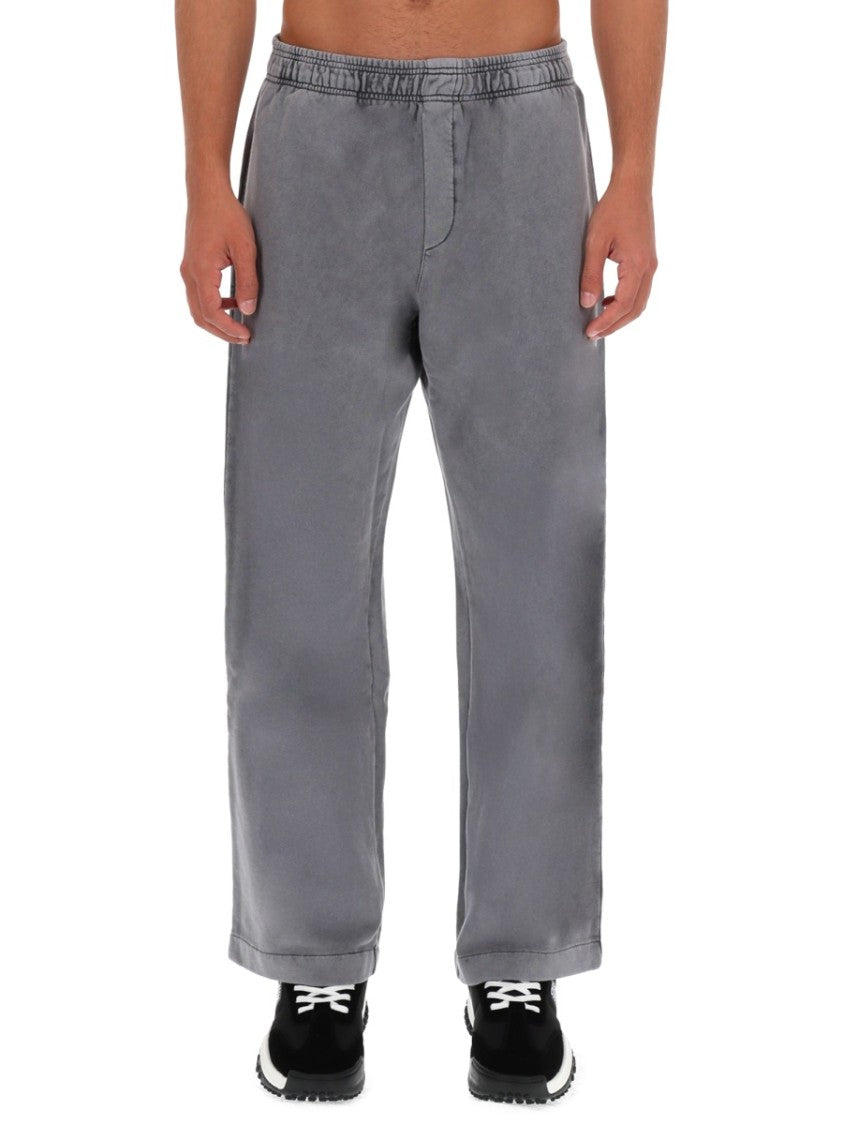 Versace Jeans Couture Grey Relaxed Logo Jogger Pants