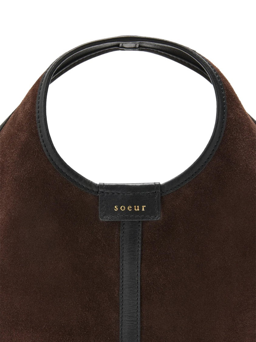 Soeur Mini Bag With Suede-Like Texture And Leather Trim
