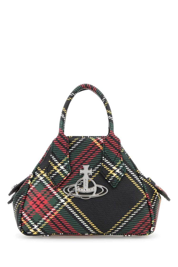 Vivienne Westwood Printed Synthetic Leather Mini Yasmine Handbag