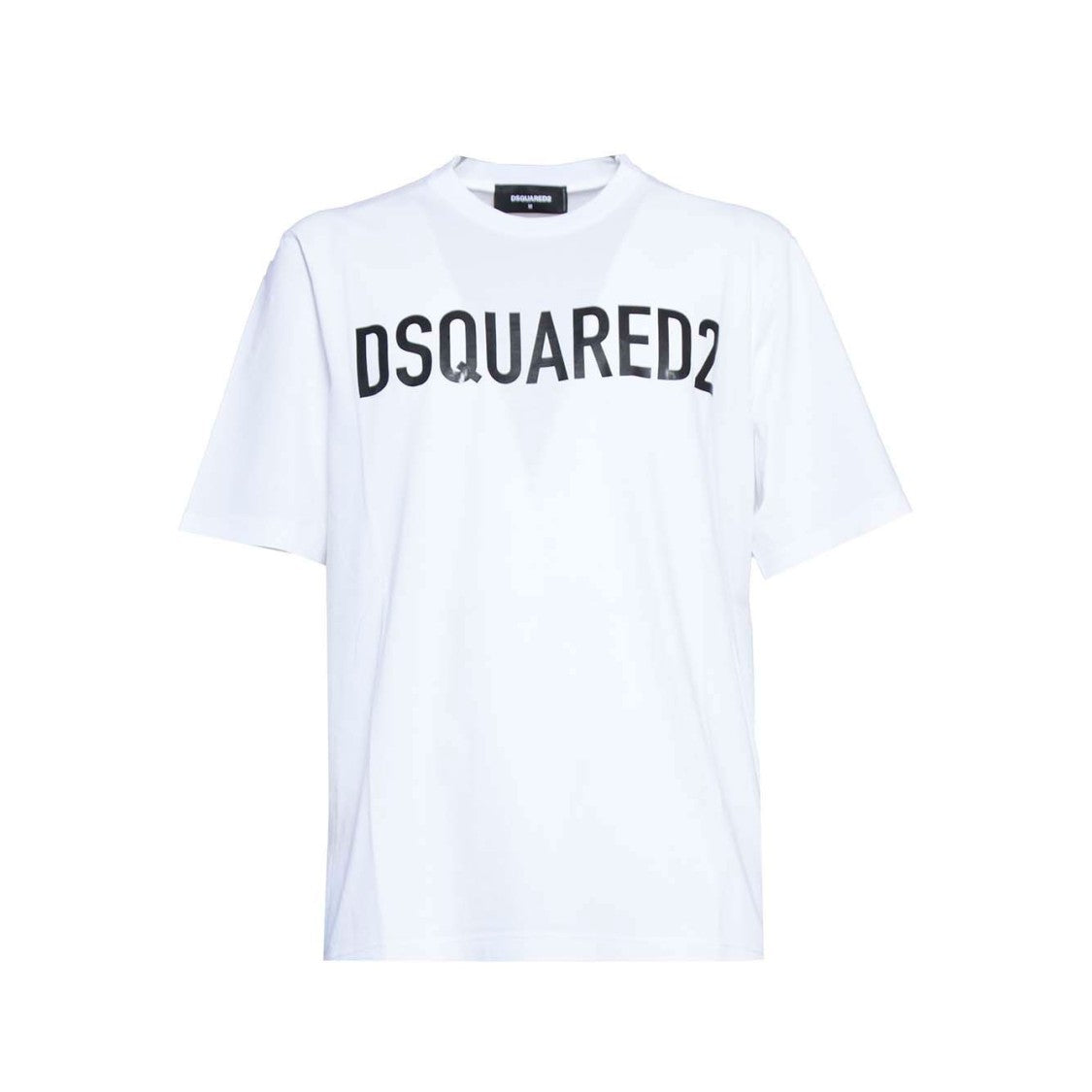 Dsquared2 Loose-Fit White Cotton T-Shirt With Logo Print