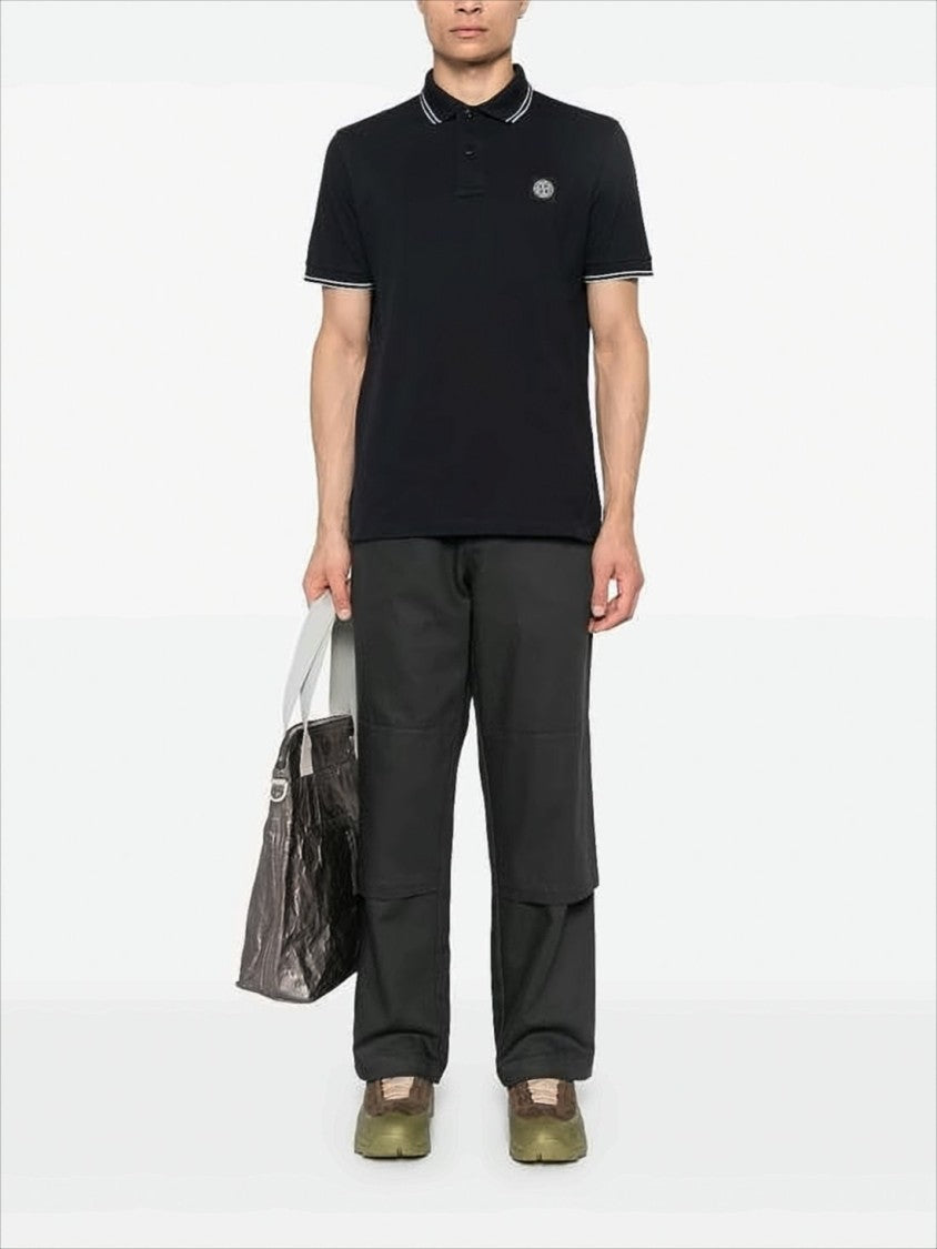Stone Island Tailored Black Polo Shirt