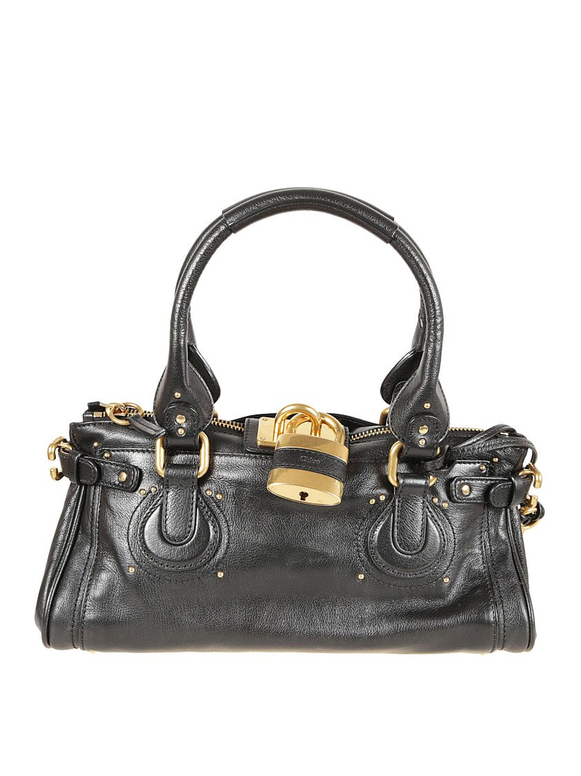 Chloé Paddington Handbag In Grained Buffalo Leather