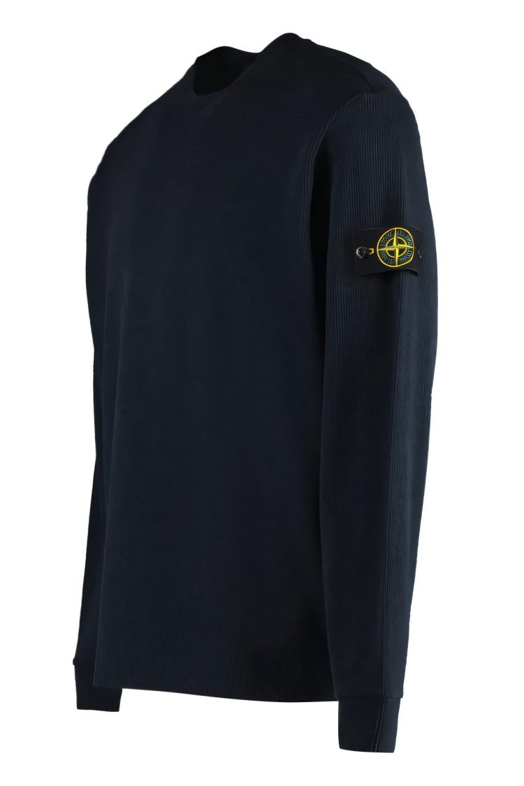 Stone Island Ribbed Black Sweater