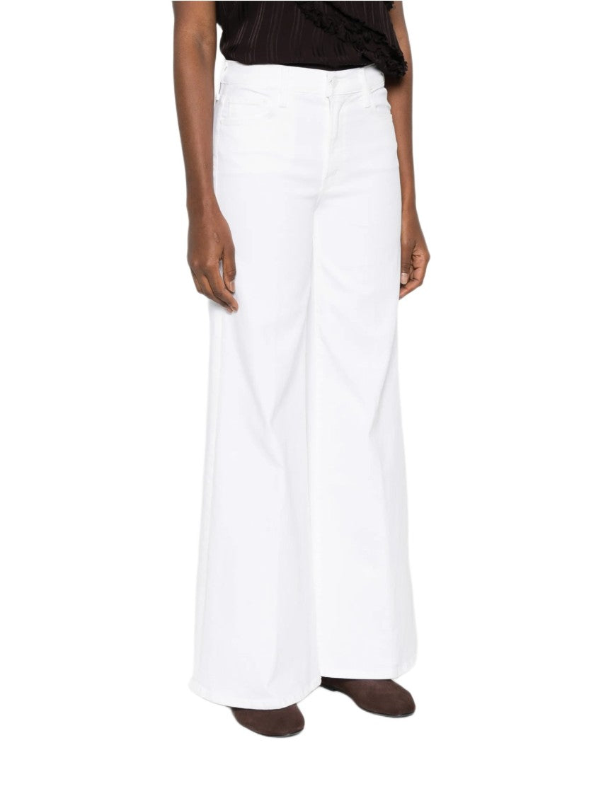 Mother Wide-Leg Palazzo Pants With Classic Five-Pocket Styling
