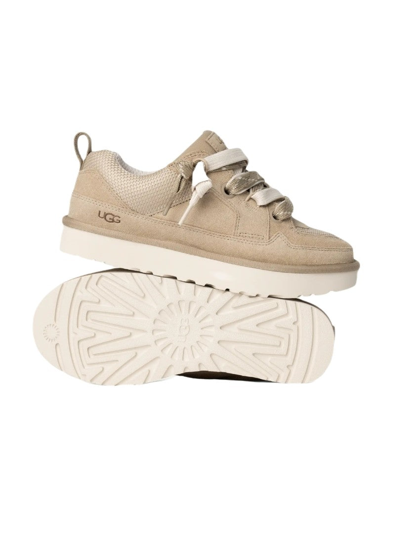 Ugg Neutrals Suede And Recycled Fabric Sneakers