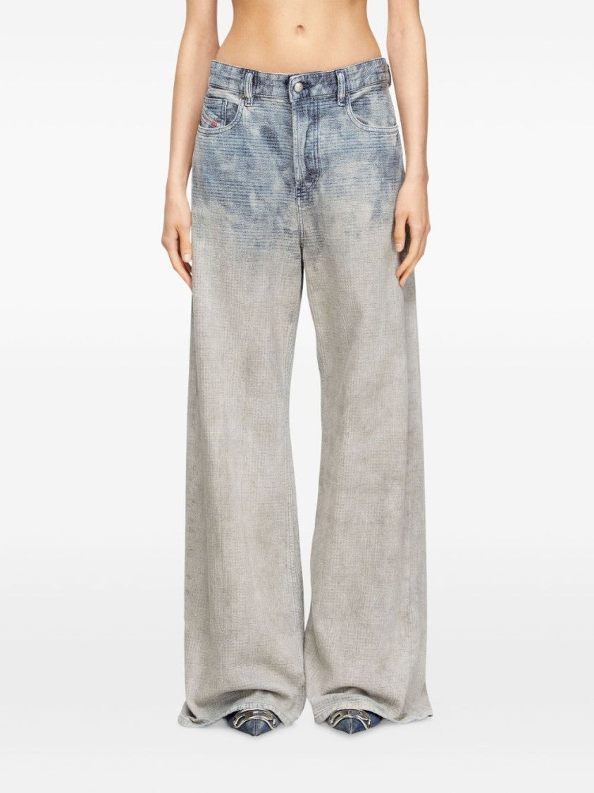 Diesel Light Blue Prince Of Wales Jeans