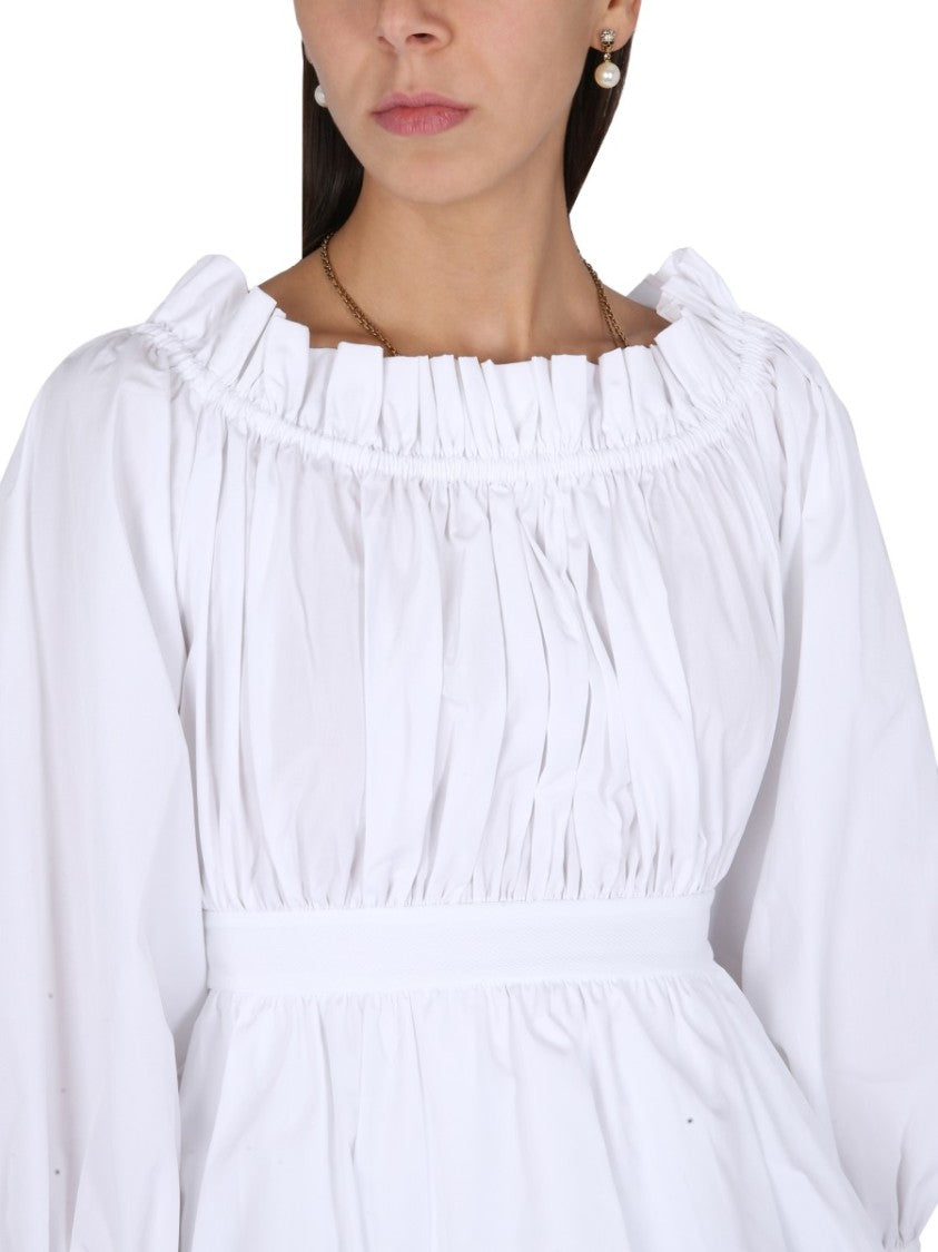 Alexander Mcqueen Cotton Poplin Top