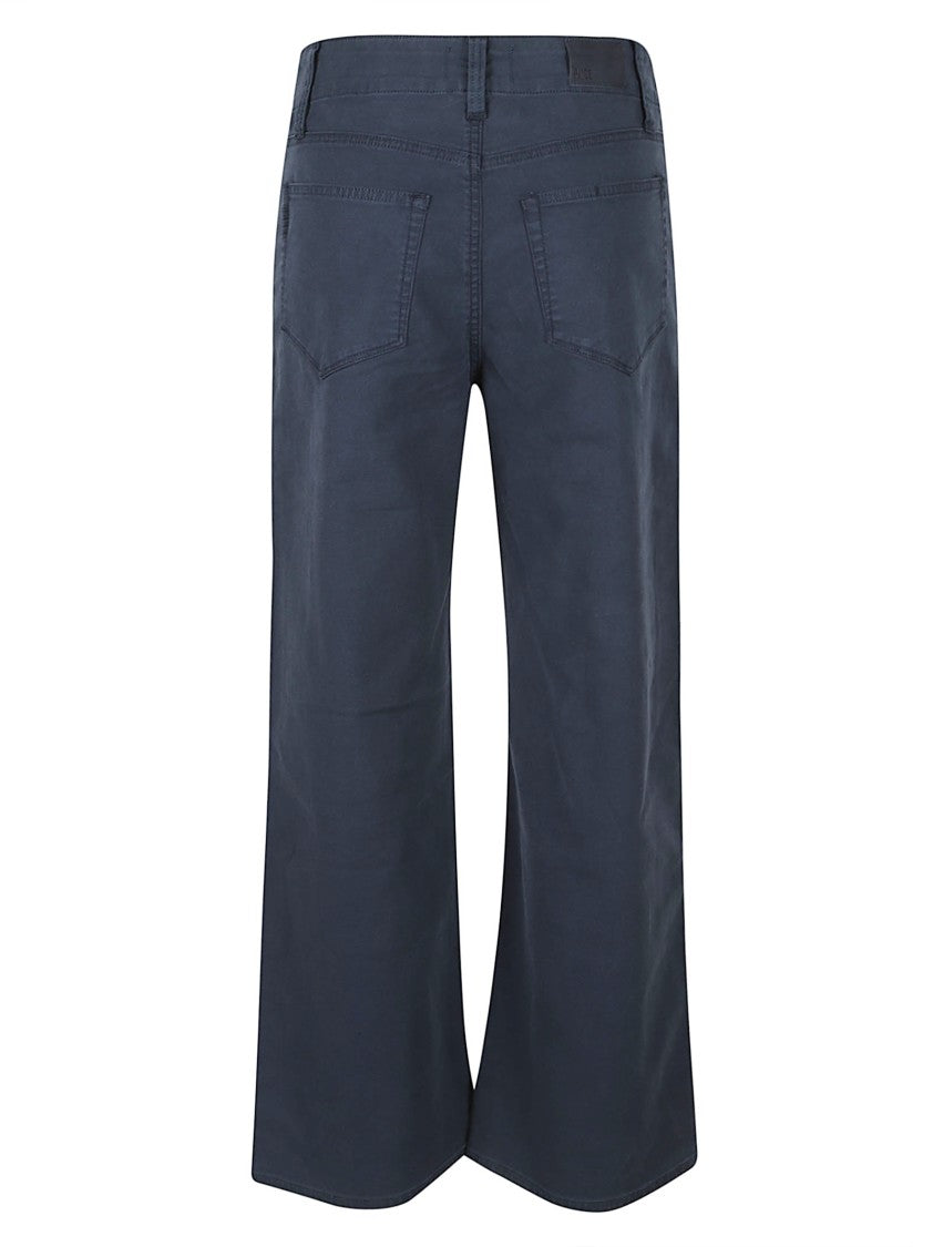 Paige Cropped Wide-Leg Pants With Signature Stitch Pockets