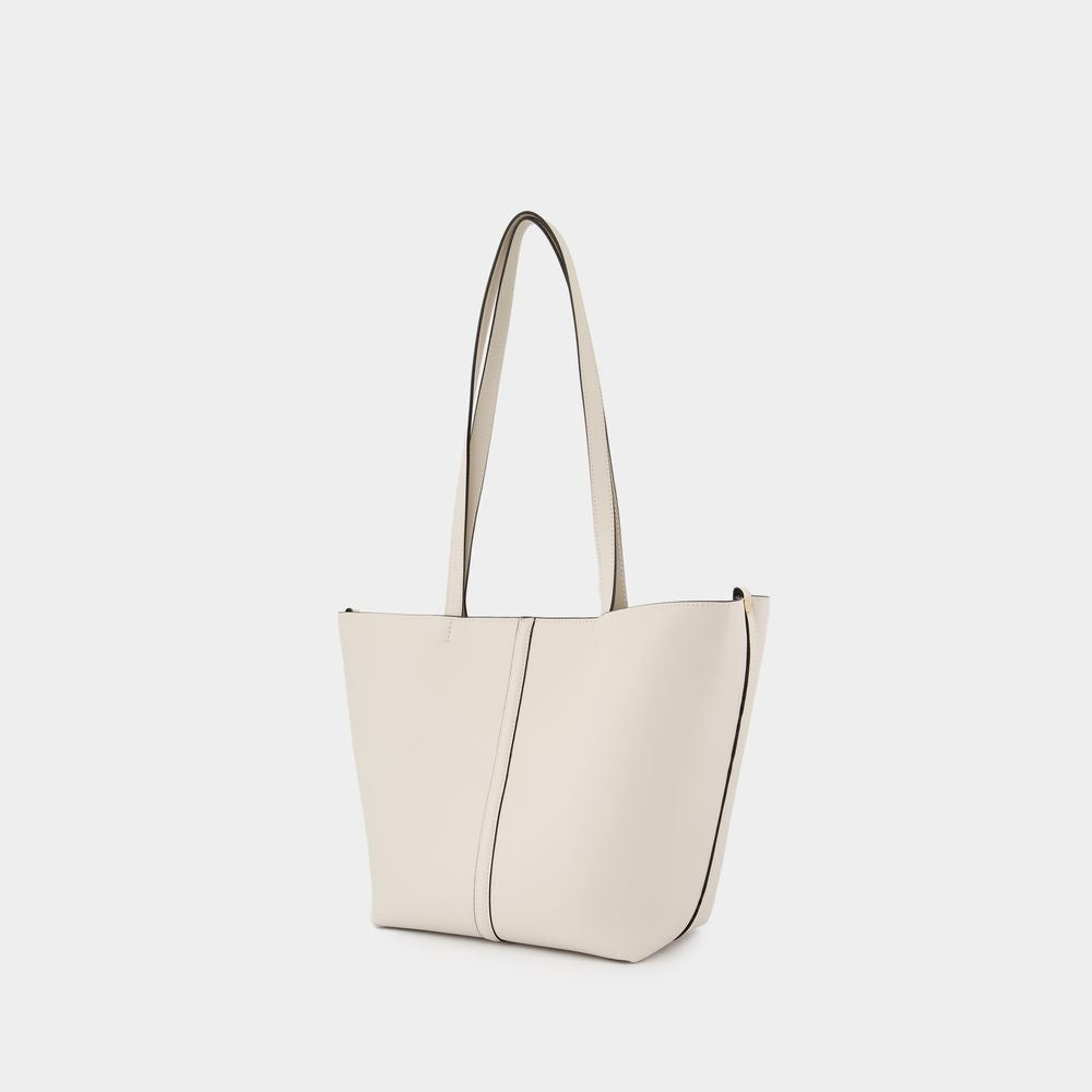 Vanessa Bruno Tote Pm Shopper Bag - Leather - White