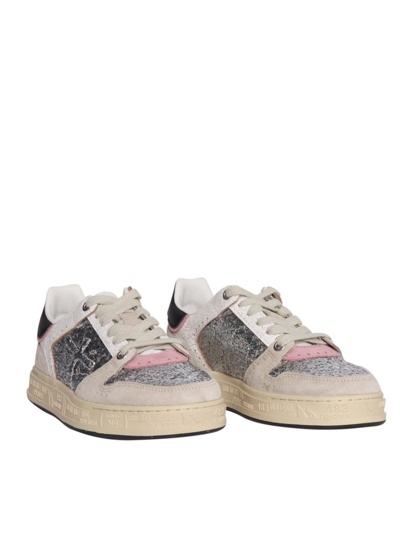 Premiata Textured Activewear Sneakers With Vintage Aesthetic