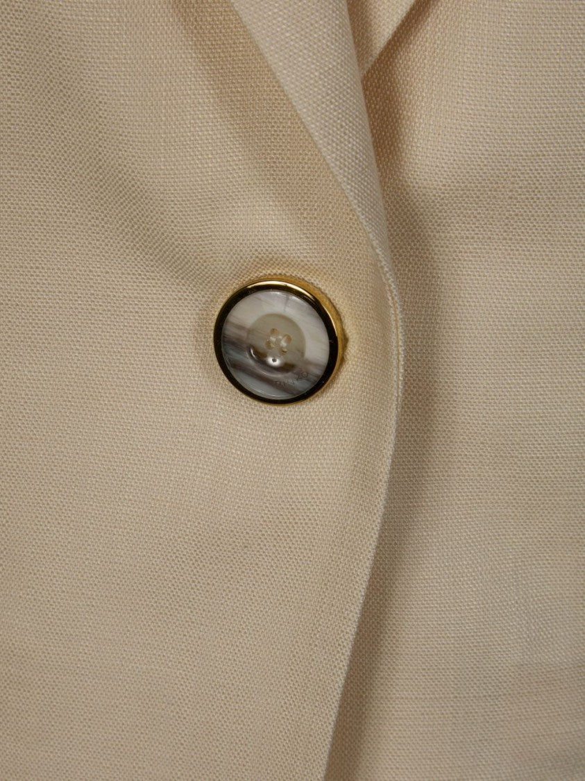 Pinko Boxy Structured Jacket With Notched Lapel