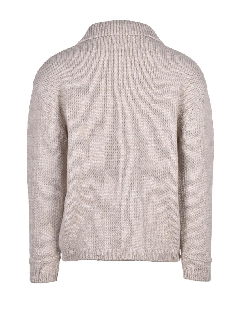 Cashmere Company P. Two-Pocket Cashmere Blend Cardigan With Structured Knit