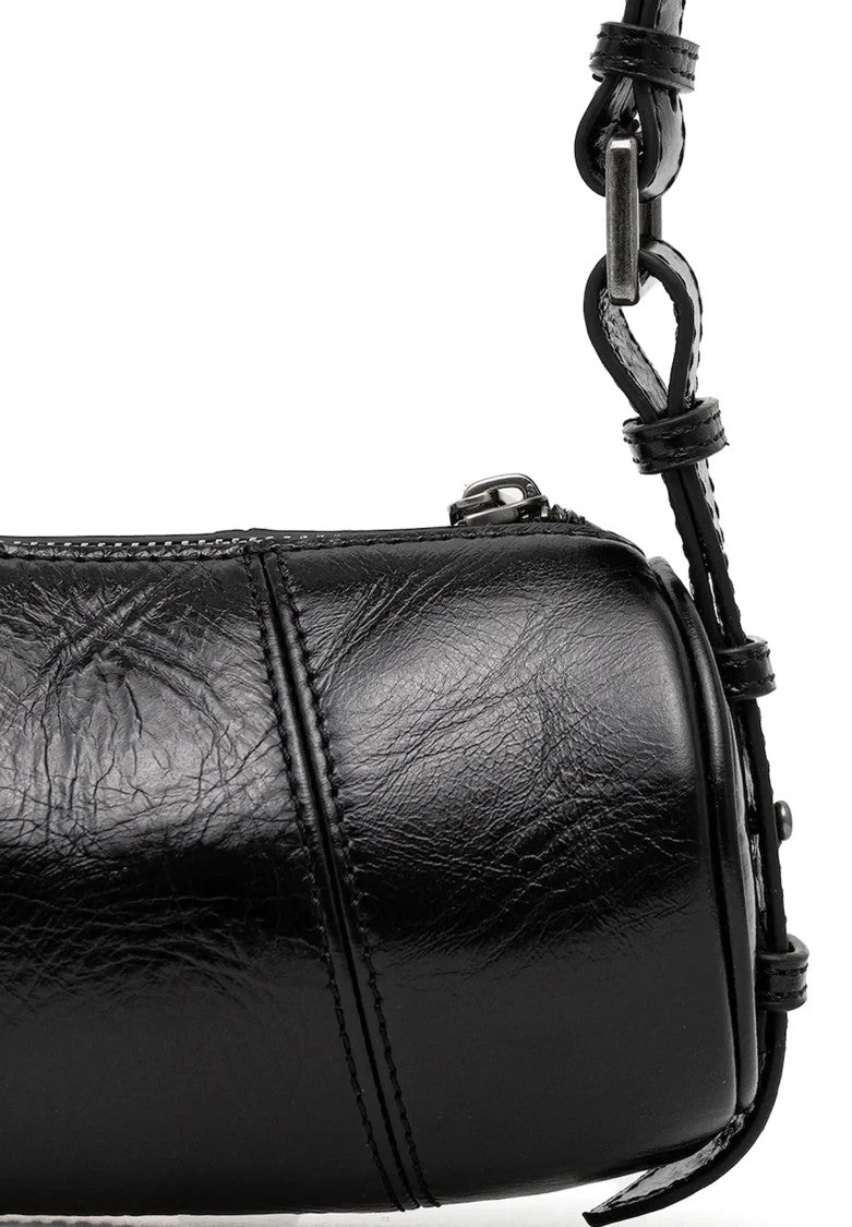 Zadig & Voltaire Black Le Roudoudou Vintage Patent Handbag