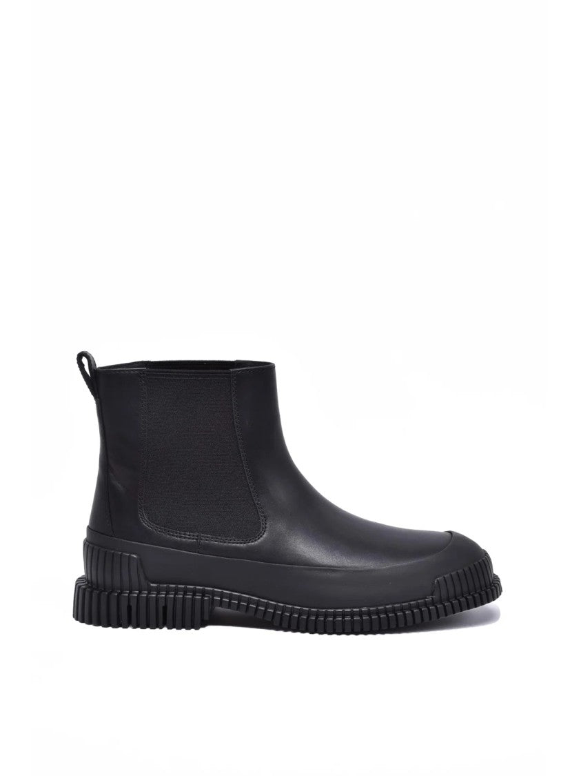 Camper Camper Mugello Leather Ankle Boot With Minimalist Silhouette