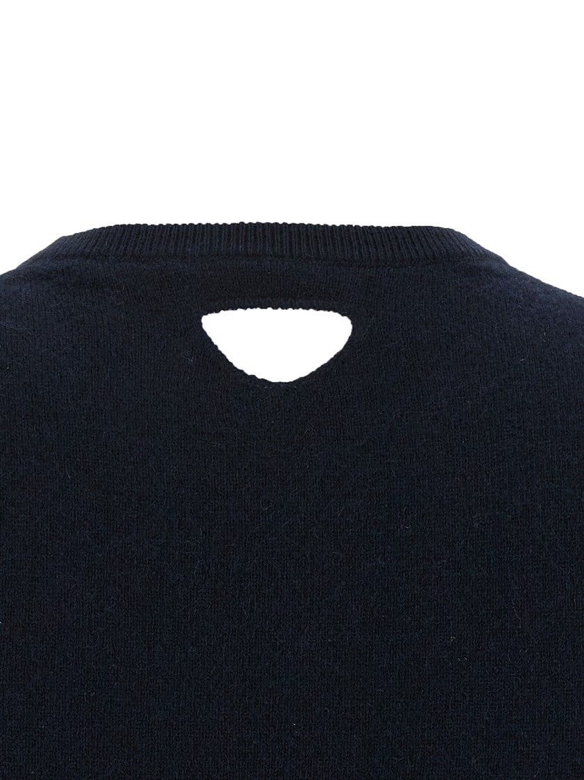 Prada Cut-Out Logo Sweater