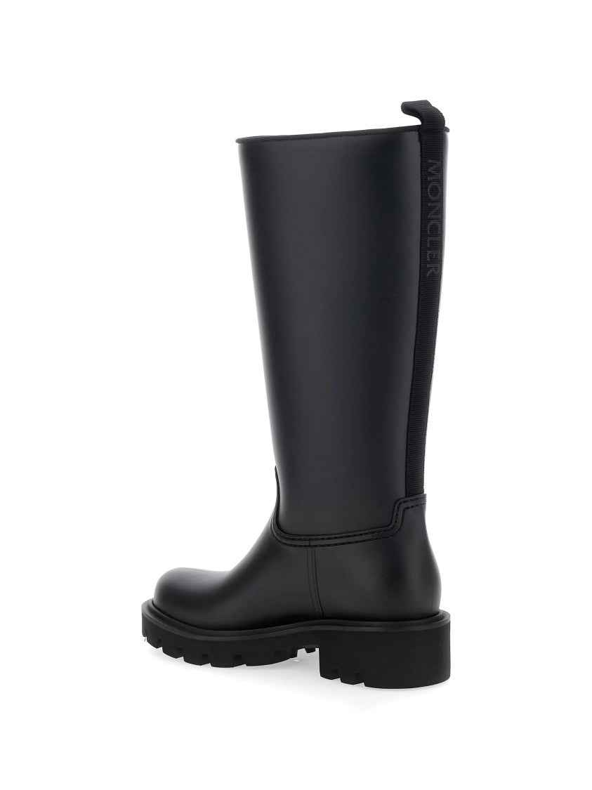 Moncler Kickstream High Black Rain Boots