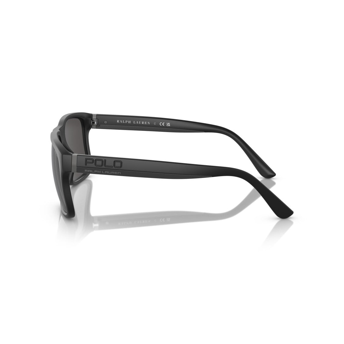 Polo Ralph Lauren 0Ph4195u Rectangular Matte Black Sunglasses
