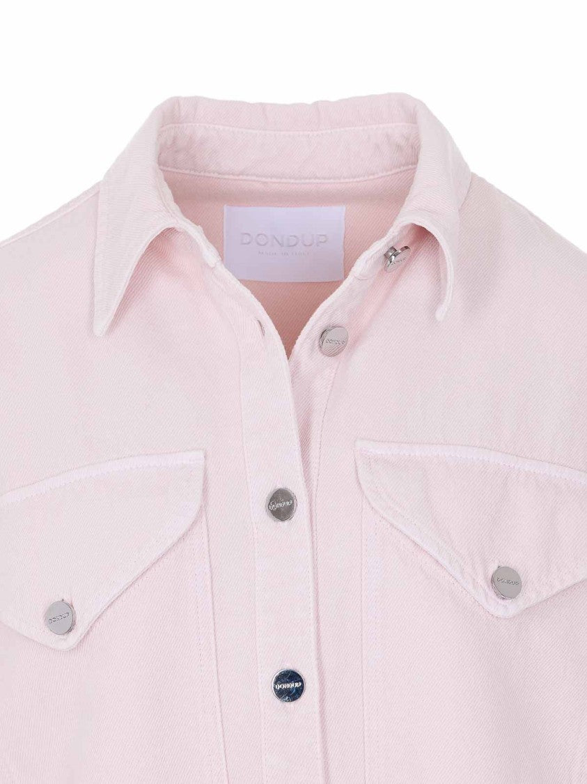 Dondup Pink Cotton Casual Overshirt