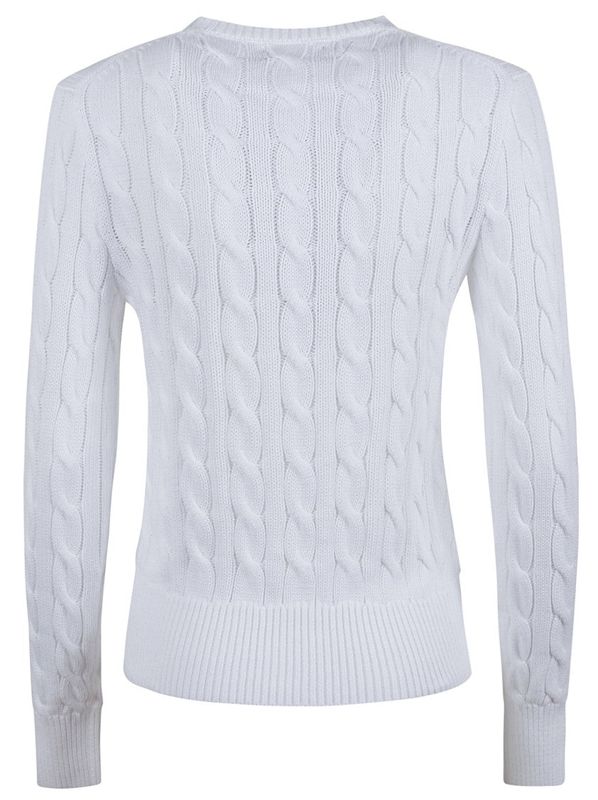 Polo Ralph Lauren Cable Knit Cardigan With Button-Down Front