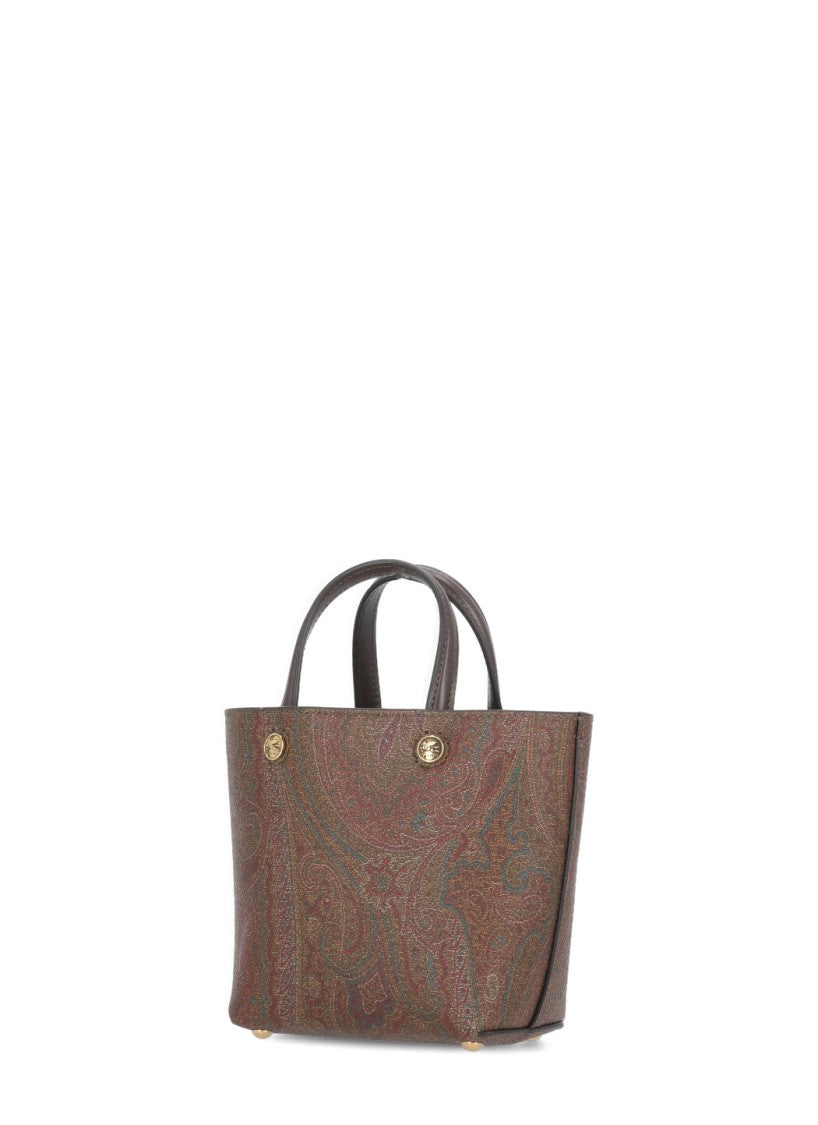Etro Mini Essential Shoulder Bag With All-Over Paisley Pattern