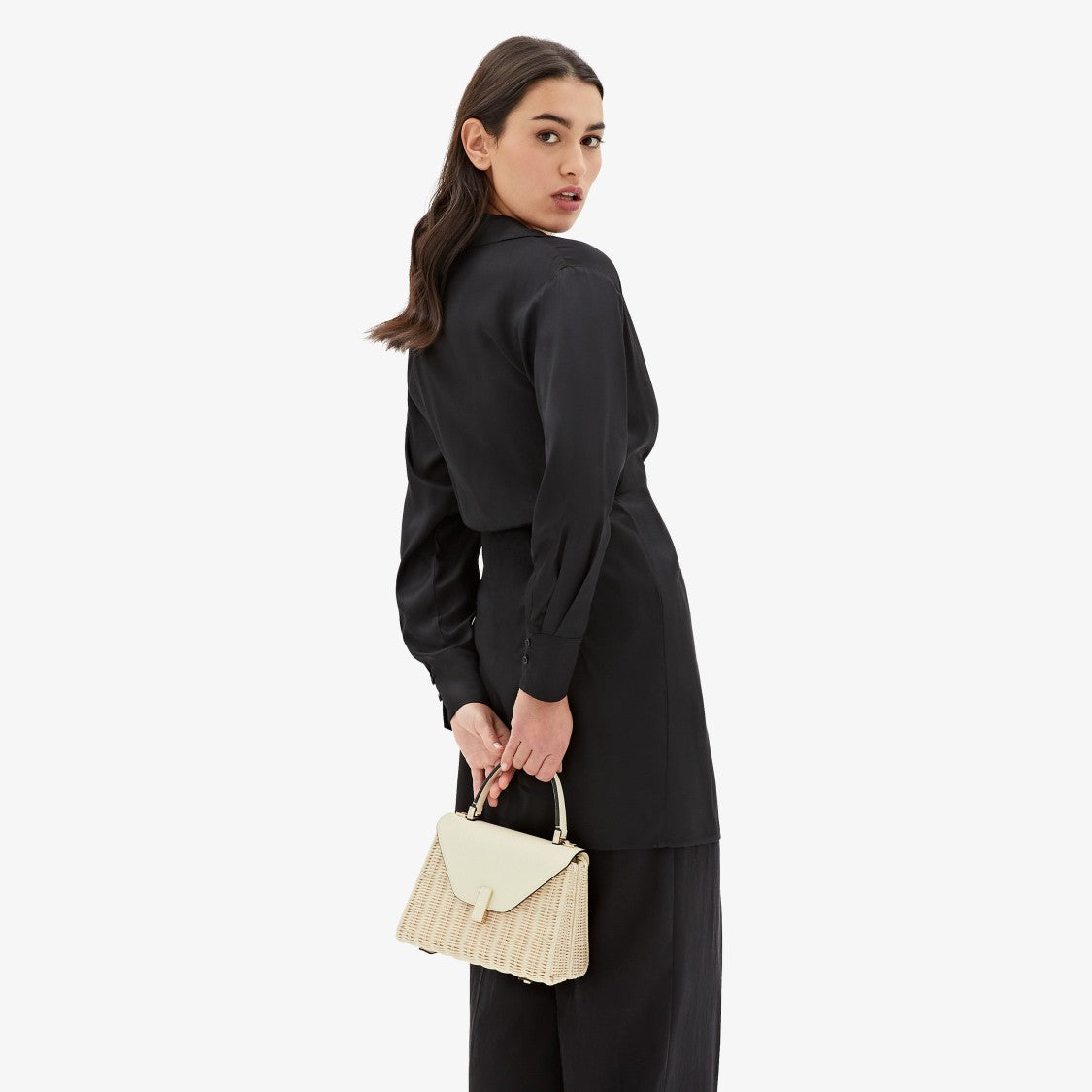 Valextra Iside Small Wicker Bag