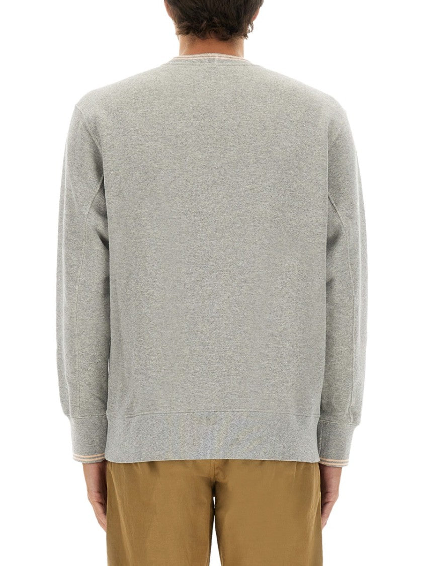 Autry Heather Grey Crew Neck Sweatshirt