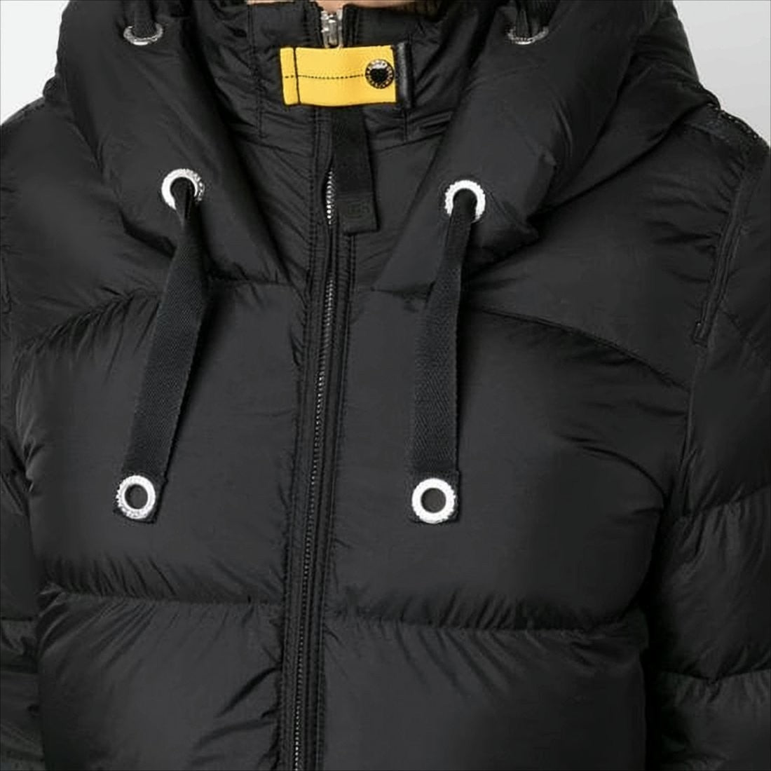 Parajumpers Long Quilted Padded Coat With High Collar And Hood