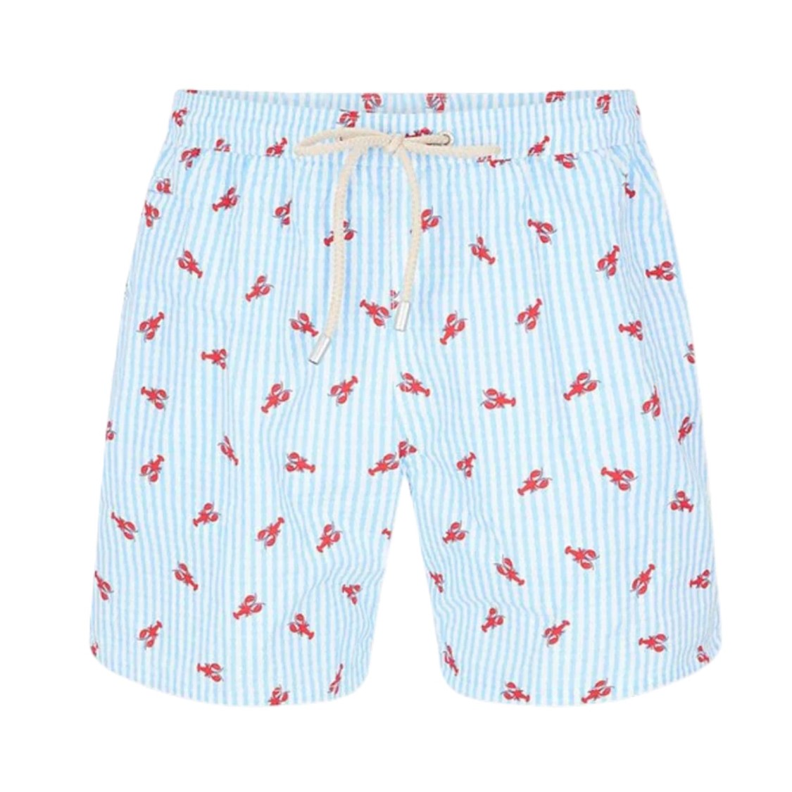 Mc2 Saint Barth Light Blue Lighting Micro Stretch Swim Shorts