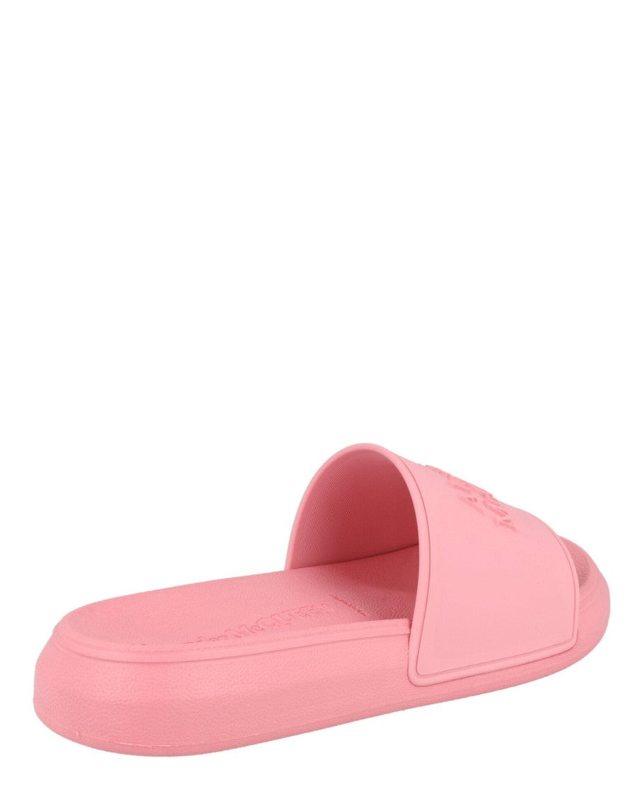Alexander Mcqueen Embossed Logo Slides