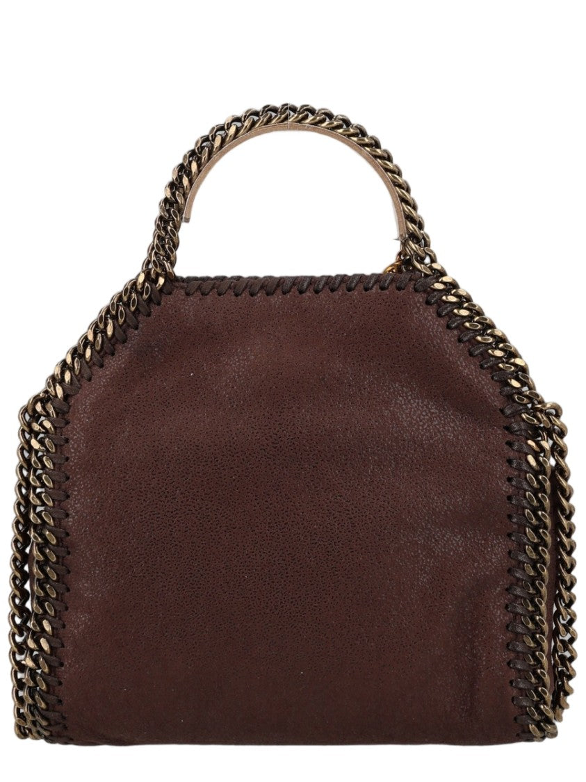 Stella Mccartney Burgundy Chain Trim Medallion Polyester Shoulder Bag