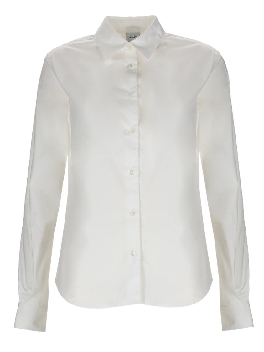 Aspesi Slim-Fit Classic Pointed Collar Cotton Shirt