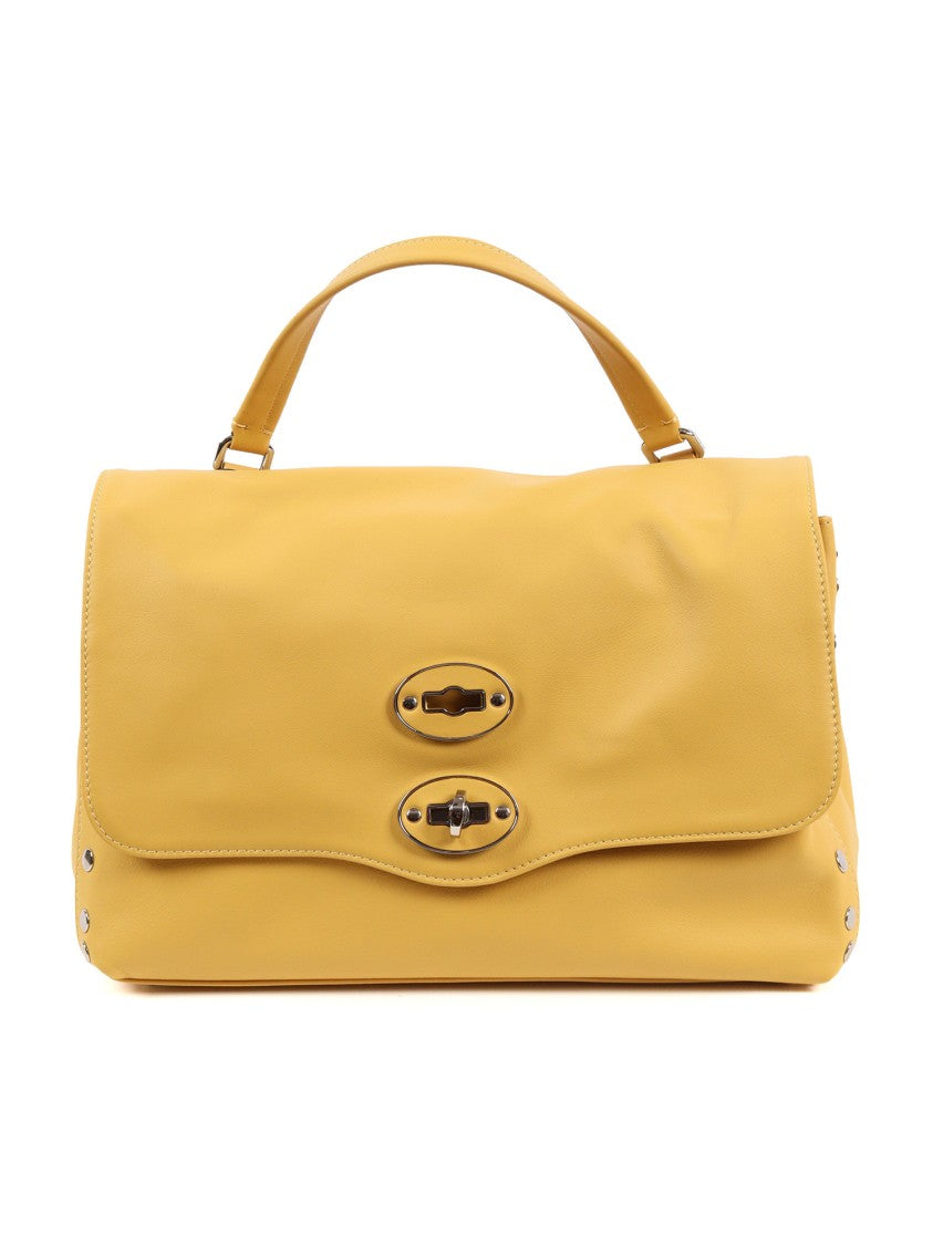 Zanellato Srl Yellow Sole Saeta Smooth Leather Shoulder Bag
