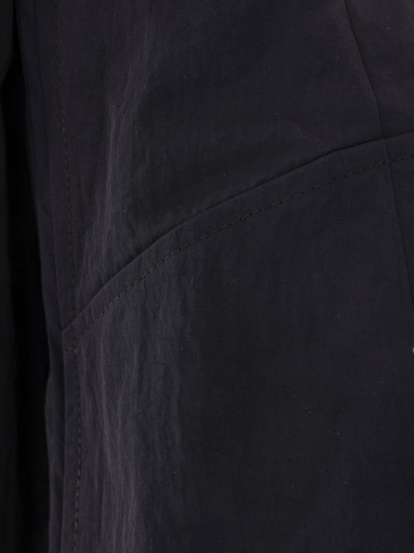 Elisabetta Franchi Structured-Collared Cropped Shirt With Gathered Hem