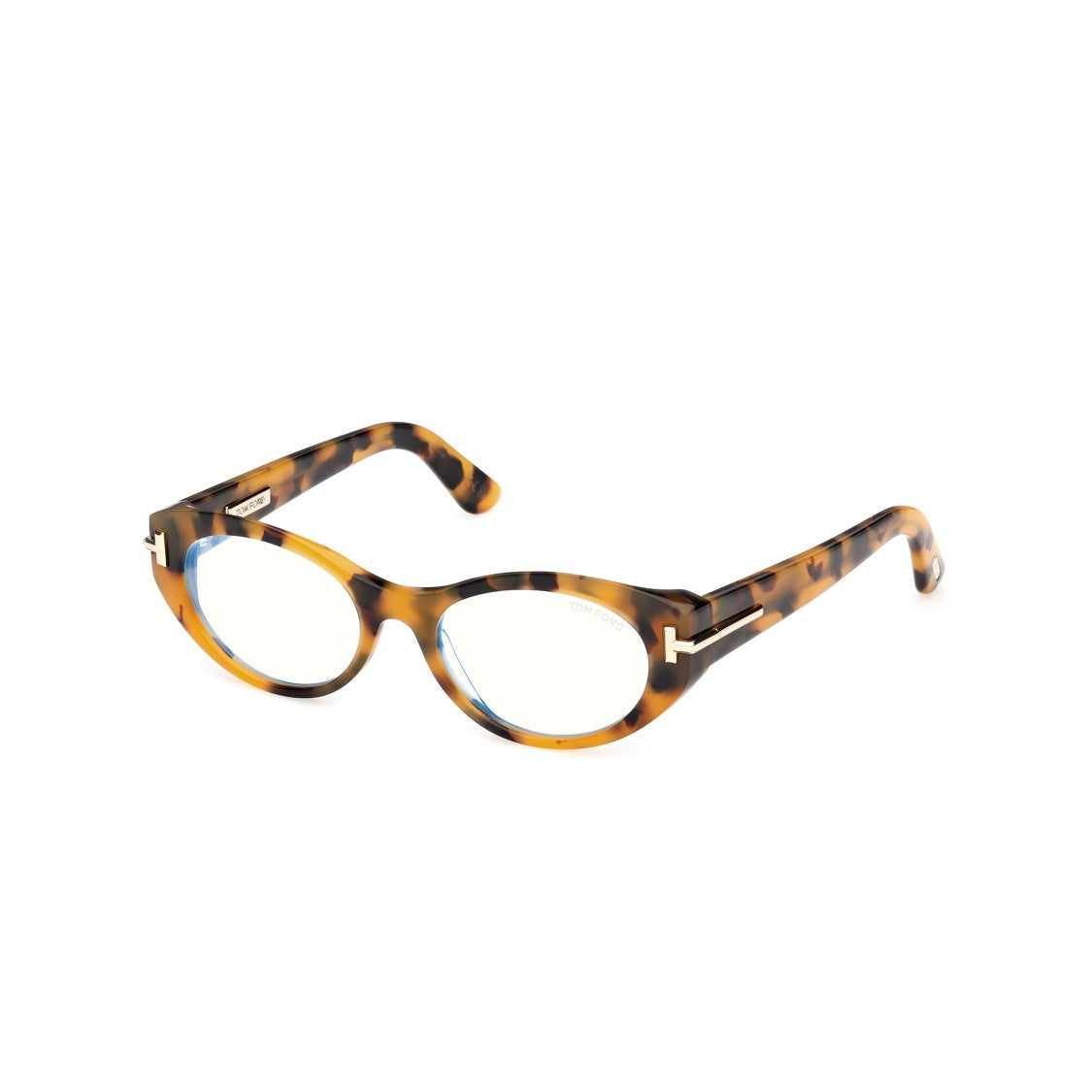 Tom Ford Ti5015-B Tortoiseshell Oval Frame Eyeglasses