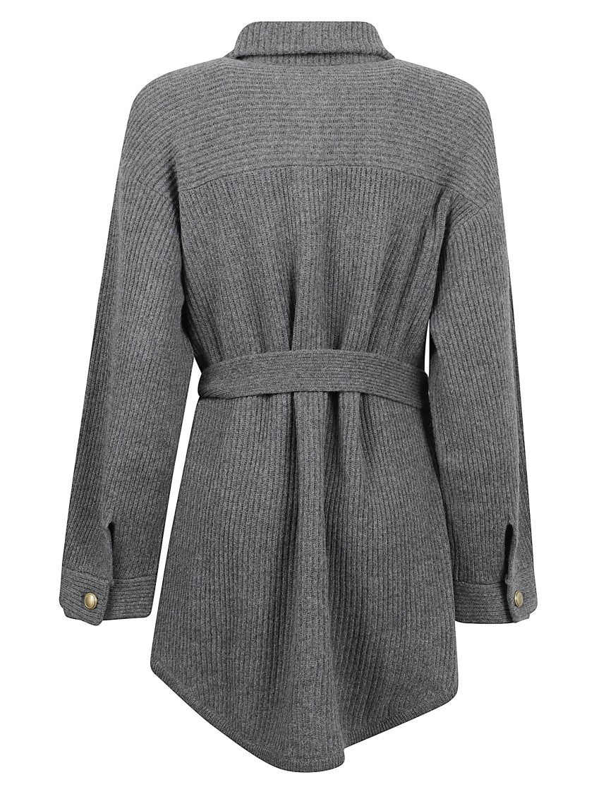 Brunello Cucinelli Ribbed Knit Sweater With Button Fastening