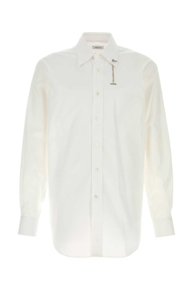 Alexander Mcqueen White Poplin Shirt