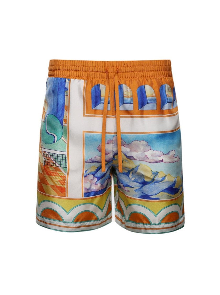Casablanca Surreal Pool Shorts Multicolor