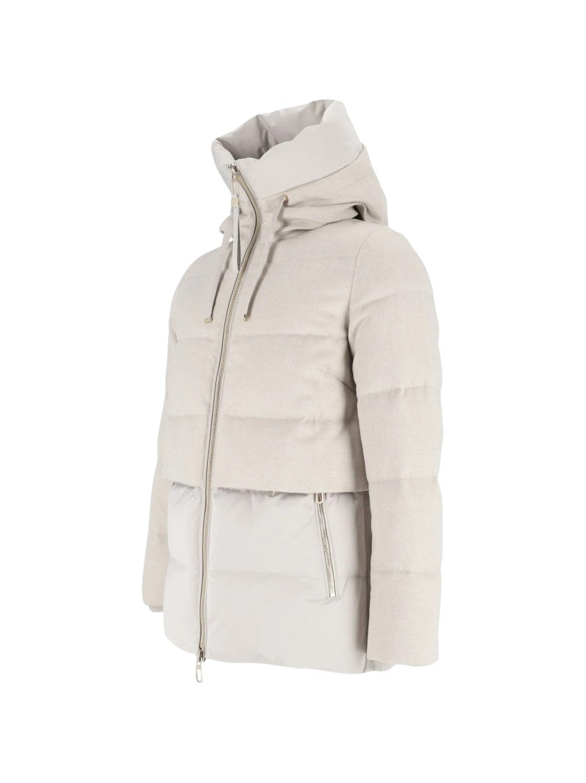 Duno Parka Corto Two-Tone Padded Short Parka