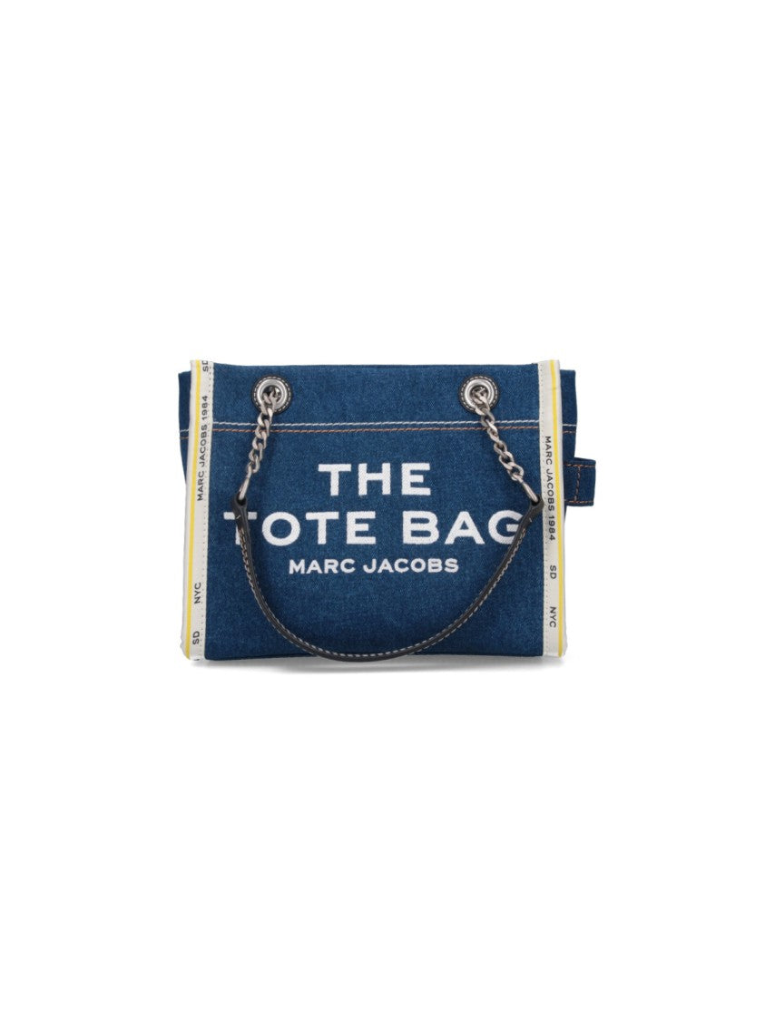 Marc Jacobs Small Tote Bag "The Denim Chain" – Blue