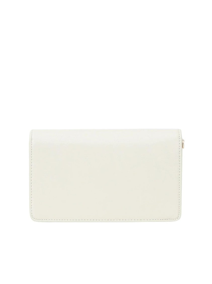 N°21 Rectangular White N°21 Pouch With Magnetic Closure And Logo Detail
